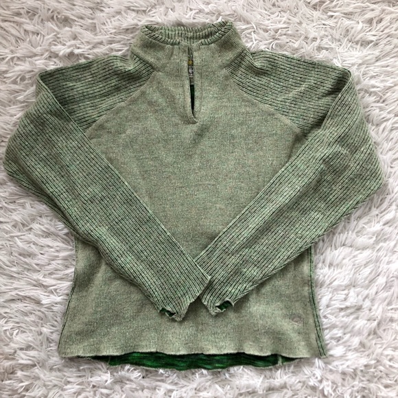 Mountain Hardwear Sweaters - Mountain Hardwear Women’s Green Long Sleeve Mock Neck Sweater Medium